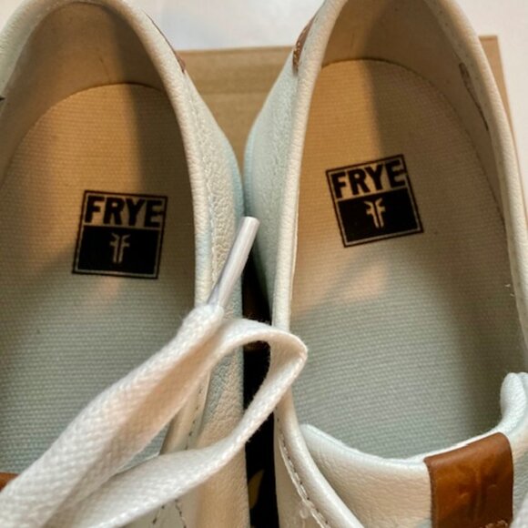 New with Tags Frye Company Womens size 9.5 Gia White Leather Sneakers FRYE - Picture 6 of 7